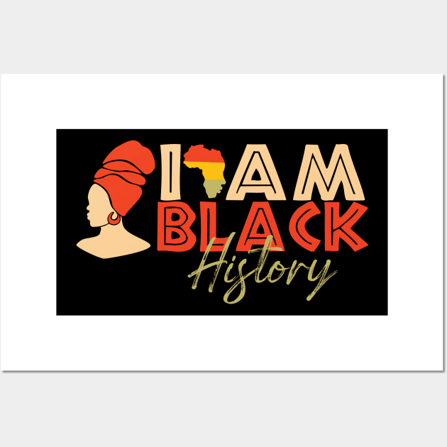 I Am Black History, Black Magic Women Wall Art by EvetStyles